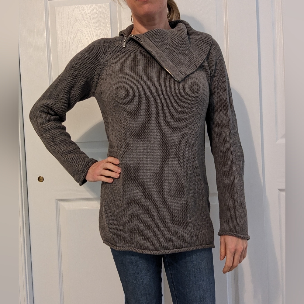 Guess | Zipper Detail Sweater | Gray | M